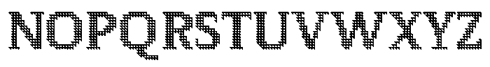 Pixel Serif Triangle L Font UPPERCASE