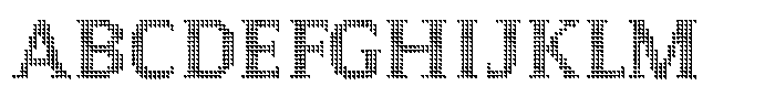 Pixel Serif Triangle M Font UPPERCASE