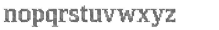 Pixel Serif Triangle M Font LOWERCASE