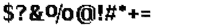 Pixel Serif Triangle XL Font OTHER CHARS