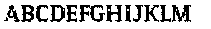 Pixel Serif Triangle XL Font UPPERCASE