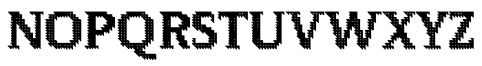 Pixel Serif Triangle XL Font UPPERCASE