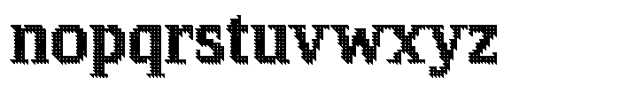 Pixel Serif Triangle XL Font LOWERCASE