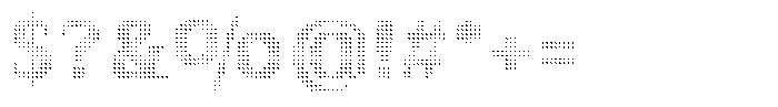Pixel Serif Triangle XS Font OTHER CHARS