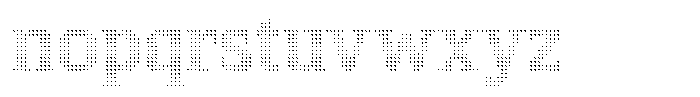 Pixel Serif Triangle XS Font LOWERCASE