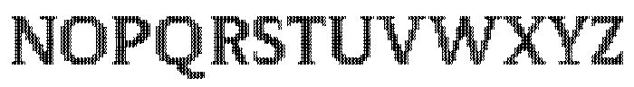 Pixel Serif Wave L Font UPPERCASE