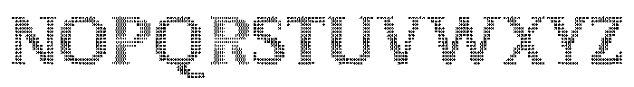 Pixel Serif Wave M Font UPPERCASE