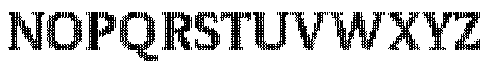 Pixel Serif Wave XL Font UPPERCASE