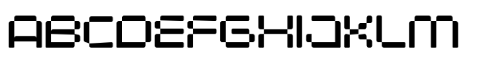 Pixel Space Font UPPERCASE