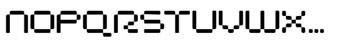 Pixel Space Font UPPERCASE