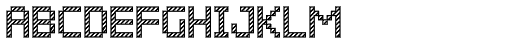 Pixelar Outline Textured Font UPPERCASE