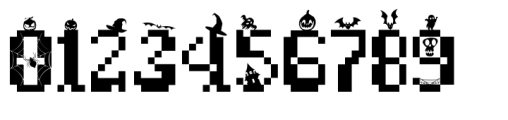 Pixelart Halloween Regular Font OTHER CHARS