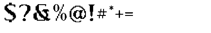 Pixelatura Font OTHER CHARS