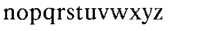 Pixelatura Font LOWERCASE