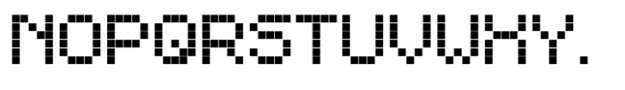 Pixellance Font UPPERCASE