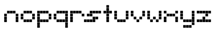 Pixellance Font LOWERCASE