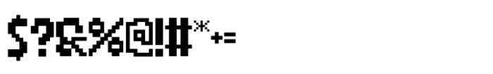 Pixelora Regular Font OTHER CHARS
