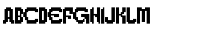 Pixelora Regular Font UPPERCASE