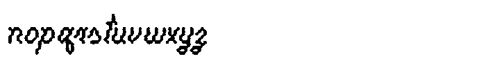 Pixelota Glitch Font LOWERCASE