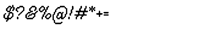 Pixelota Regular Font OTHER CHARS