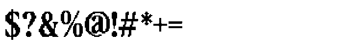 Pixelta Regular Font OTHER CHARS