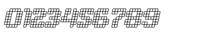 Pixelya Outline Slant Font OTHER CHARS
