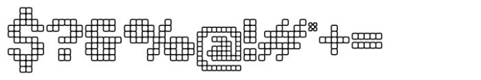 Pixelya Outline Font OTHER CHARS