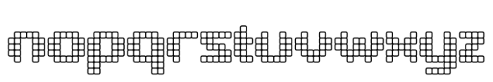 Pixelya Outline Font LOWERCASE