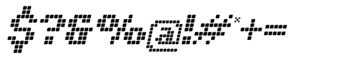 Pixelya Slant Font OTHER CHARS