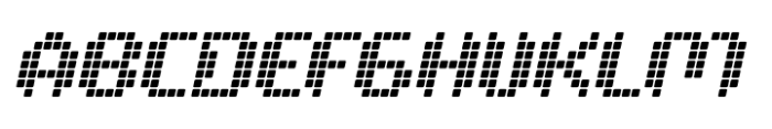 Pixelya Slant Font UPPERCASE