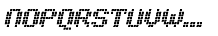 Pixelya Slant Font UPPERCASE