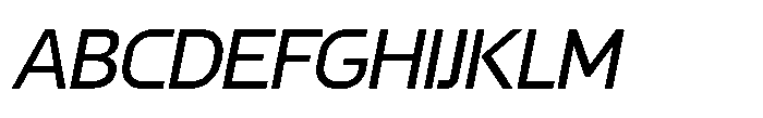 Pixelywave Sans Italic Font UPPERCASE
