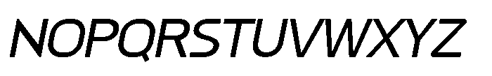 Pixelywave Sans Italic Font UPPERCASE