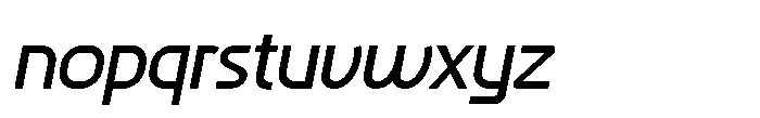 Pixelywave Sans Italic Font LOWERCASE
