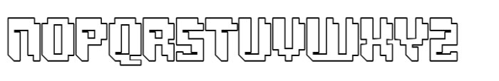 Pixemon Outline Font UPPERCASE