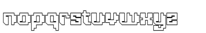 Pixemon Outline Font LOWERCASE