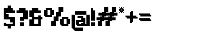 Pixemon Regular Font OTHER CHARS