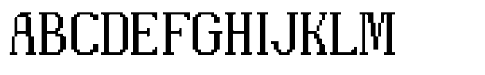 Pixerif Regular Font UPPERCASE