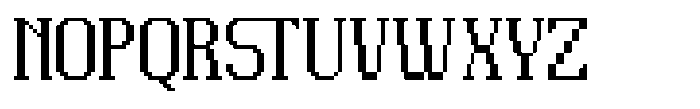 Pixerif Regular Font UPPERCASE