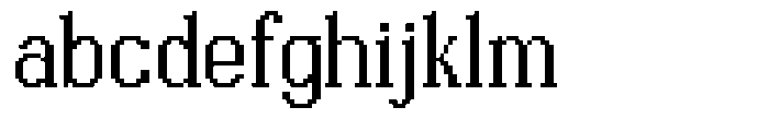 Pixerif Regular FONT