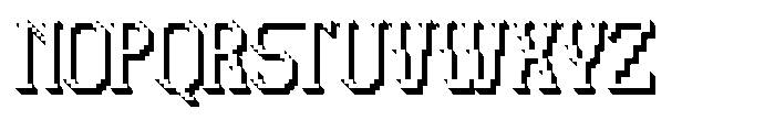 Pixerif Shadow Font UPPERCASE