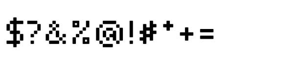 Pixerius Random Rounded 15 Font OTHER CHARS