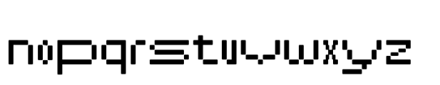 Pixerius Random Rounded 15 Font LOWERCASE
