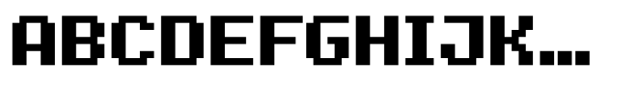 Pixgrid Font UPPERCASE