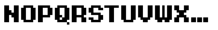 Pixgrid Font LOWERCASE