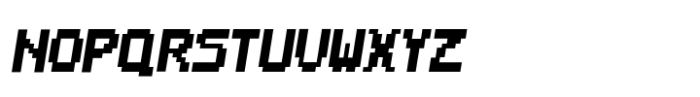 Pixial Game Italic Font LOWERCASE