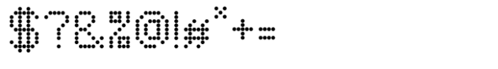 Pixidot mayhem Regular dot Font OTHER CHARS