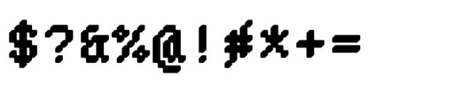 Pixmon Blox BL Font OTHER CHARS