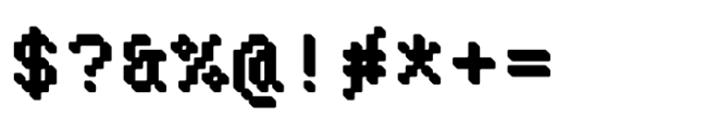 Pixmon Blox TL Font OTHER CHARS