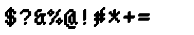 Pixmon Blox TR Font OTHER CHARS